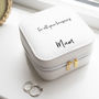 Personalised White Travel Jewellery Case, thumbnail 3 of 3