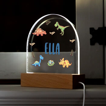 Personalised Dinosaur Night Light For Children, 7 of 7