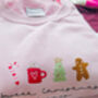 Embroidered Christmas Jumper 'Sweet Christmas Wishes', thumbnail 5 of 7