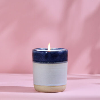 Handmade Rose And Sandalwood Ceramic Soy Candle, 2 of 4