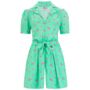 Emma Playsuit In Mint Rose Vintage 1940s Style, thumbnail 1 of 2