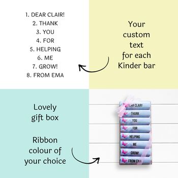 Valentine's Day Personalised Kinder Love Chocolate, 5 of 7