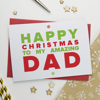 Christmas Card For Amazing Daddy, 2 of 3