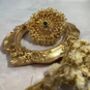Fatima Gold Plated Pearl And Kundan Ring Emerald, thumbnail 2 of 2
