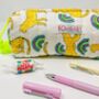 Handmade Quilted Rainbow Pencil Case, thumbnail 2 of 4
