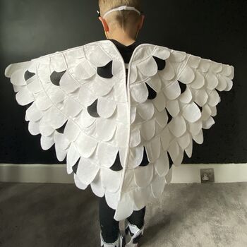 Snowy Owl Bird Wing Costume, 2 of 7