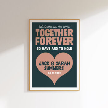 Personalised Wedding Or Engagement Print, 3 of 7
