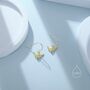 Sterling Silver Dangling Highland Cow Drop Earrings, thumbnail 6 of 11