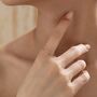 Barely There Chain Ring In Sterling Silver, thumbnail 7 of 11