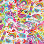 Rainbow A5 Sticker Sheet, thumbnail 5 of 5