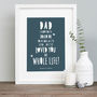 Father's Day 'Dad I've Loved You..' Print, thumbnail 1 of 4