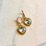 Heart Drop Huggie Earrings, thumbnail 2 of 3