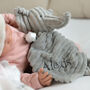 Personalised Elephant Ribbed Comforter And Blanket Set, thumbnail 3 of 12