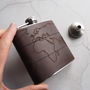 Personalised Map Leather Flask, thumbnail 3 of 8