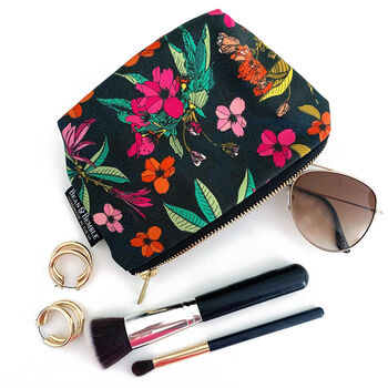 Cherry Blossom Handmade Washable Makeup Bag Two Sizes, 9 of 12