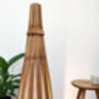Wooden Tipi Floor Lamp, thumbnail 1 of 3