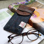 Personalised Harris Tweed And Leather Glasses Case, thumbnail 4 of 10