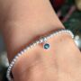 Sterling Silver December Birthstone Bracelet, thumbnail 1 of 9