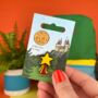 Zog Golden Star Enamel Pin Badge, thumbnail 1 of 2