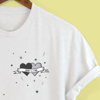 Skulls And Hearts Personalised Tattoo T Shirt, 7 of 7