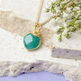 Gold Plated Heart Birthstone Necklace, thumbnail 3 of 12