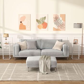 C Shaped Side Table Sofa Table Laptop Coffee Table, 5 of 9