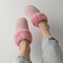 Pink Luxury Sheepskin Mule Slippers, thumbnail 3 of 12