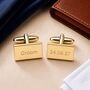 Personalised Gold Cufflinks, thumbnail 4 of 10