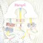 Personalised Rainbow And Cloud Hair Bow Holder White, thumbnail 5 of 8