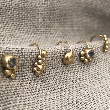 Twist Earring With Moonstone And Gold Details, 5 of 5
