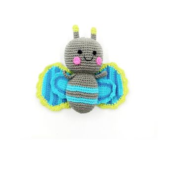 Handmade Butterfly Blue Fair Trade Toy, 2 of 3