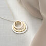 Triple Eternal Ring Pendant Personalised Necklace, thumbnail 1 of 12