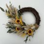 Mini Sunflower Dried Wreath, thumbnail 2 of 3
