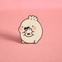 Dumpling Eating Enamel Pin | Cute Pin Badges, thumbnail 3 of 5