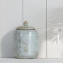 White And Turquoise Glazed Ginger Jar With Lid, thumbnail 6 of 6