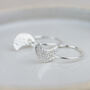 Sterling Silver Textured Moon Charm Hoops, thumbnail 1 of 4