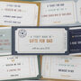 Personalised Book Of Giftable Tickets For Dad/Grandad, thumbnail 3 of 12