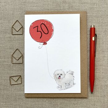 Personalised Maltese Terrier Birthday Card, 2 of 4