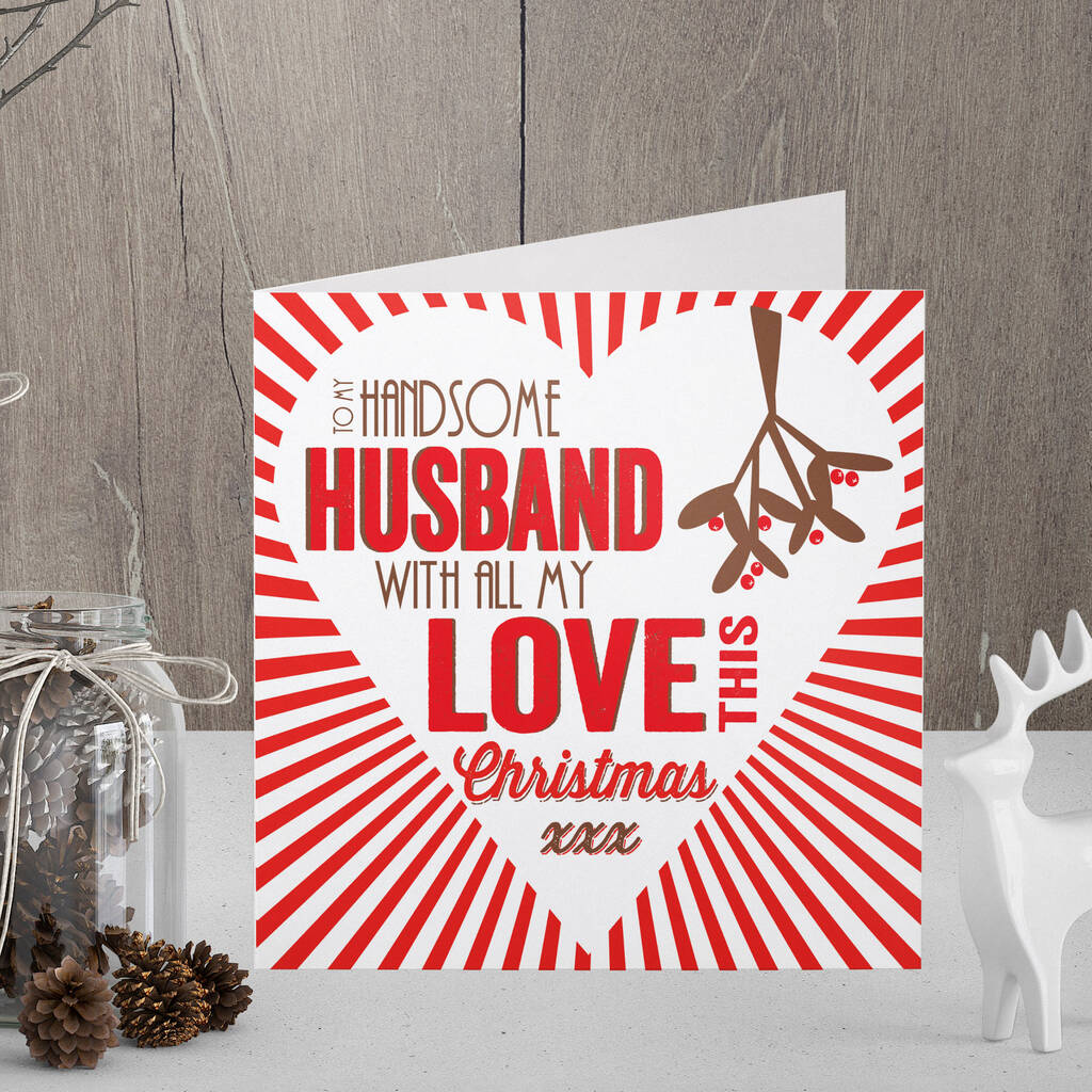 Husband Christmas Card By Allihopa | notonthehighstreet.com