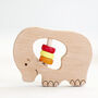 Organic Baby Elephant Rattle, thumbnail 1 of 2