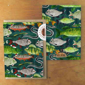 Flumens Christmas Freshwater Fish Greetings Card, 3 of 6