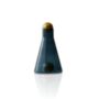 Blue Cone Shaped Glass Decanter With Sphere Stopper, thumbnail 2 of 2