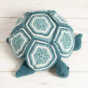 Giant Amelia The Turtle Knitting Kit, 2 of 8
