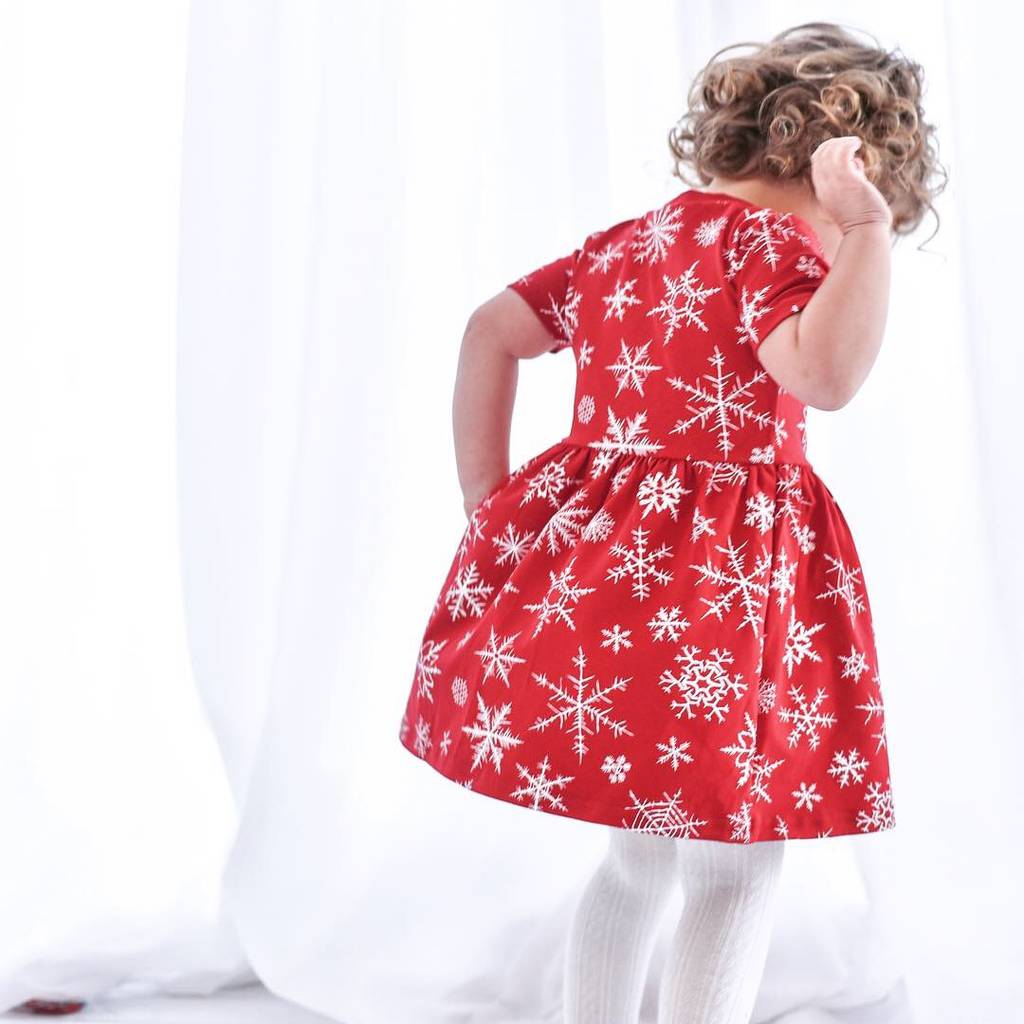 snowflake girls dress by fred & noah