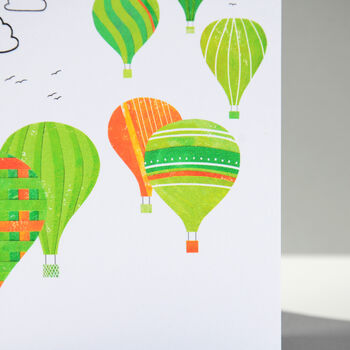 Green Balloons Card, 6 of 10