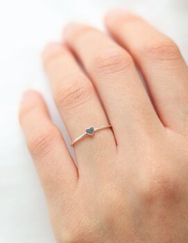 Sterling Silver Heart Ring, 3 of 5