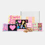 Engagement Congratulations Iced Biscuits And Macarons Hamper Gift, thumbnail 1 of 6