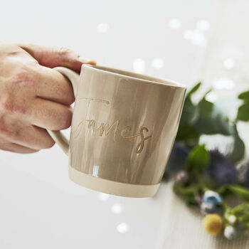 Personalised Engraved Stoneware Mug For Her, 4 of 6