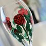 Red Rose Wine Glass, thumbnail 3 of 6