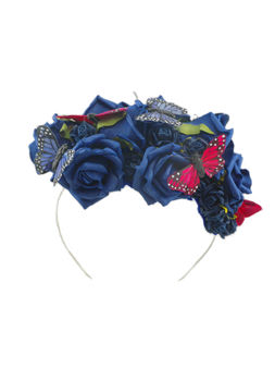 Hair Fascinator In Royal Blue Or Ivory, 2 of 6